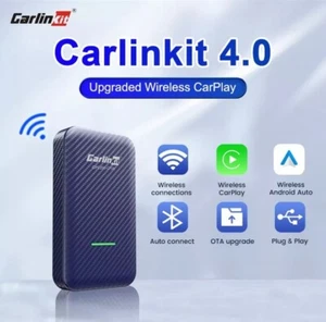 Wireless CarPlay & Android Adapter FOR Factory Wired CAR PLAY 4.0 Auto Connect - Picture 1 of 8