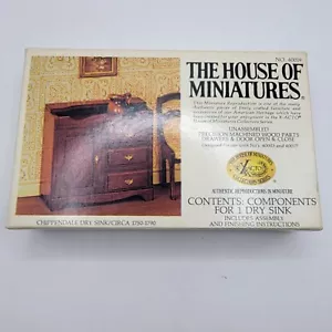 Vtg The House of Miniatures X-ACTO Kit No 40019 Chippendale Dry Sink-Doll House - Picture 1 of 6