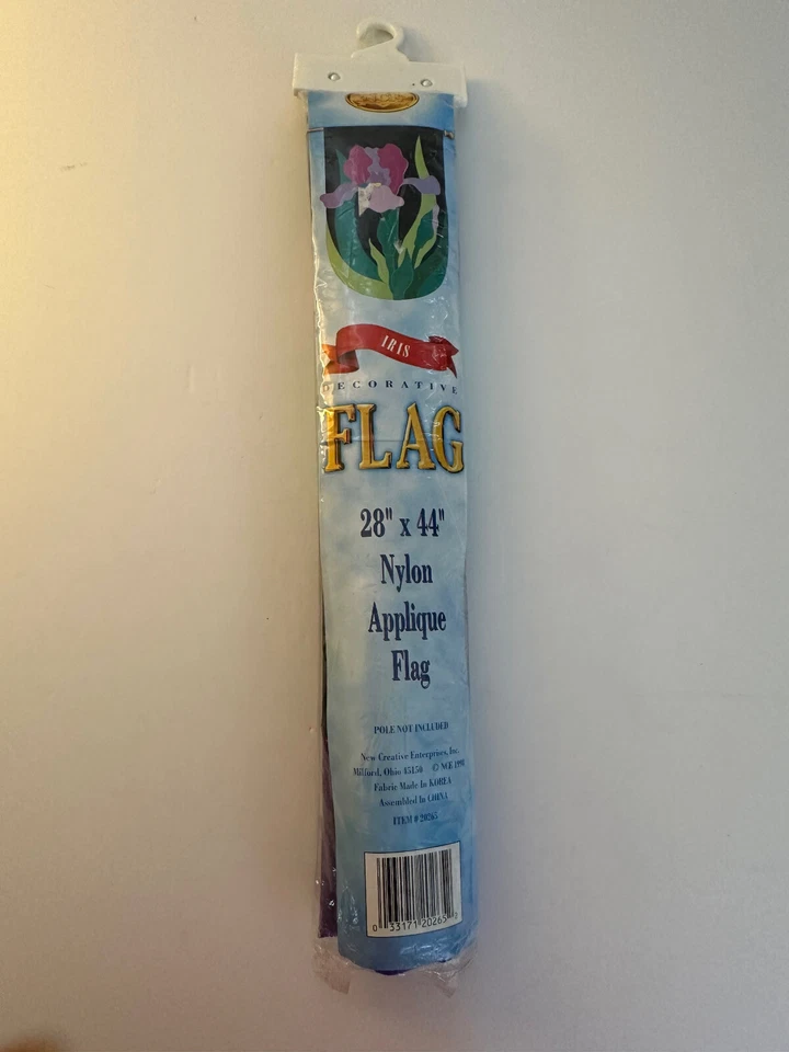 NUEVO CREATIVE ENTERPRISES Aplique Iris Bandera 28" x 44" NUEVO Foto 1 de 2