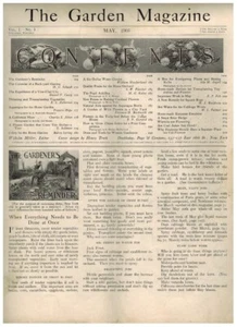 May 1905 The Garden Magazine, Vol 1, No. 4, pp 169-198, free shipping - Picture 1 of 7