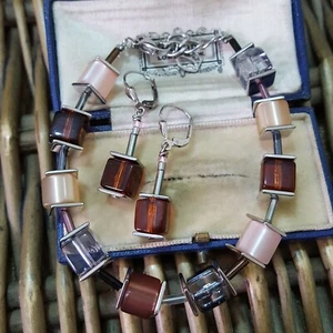 Juego de joyas, pulsera y pendientes Coeur De Lion Geocube - Imagen 1 de 11