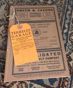 Vintage New Old Stock Kokomo Indiana Phone book august 1929 - Picture 1 of 3