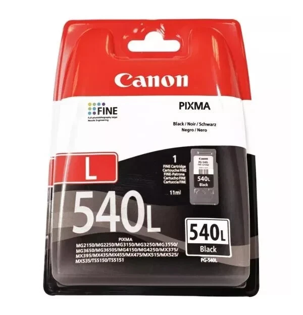 Original Canon PG540L Black Ink Cartridge For PIXMA MG3650 /Replaces PG-540XL - Image 1 of 1