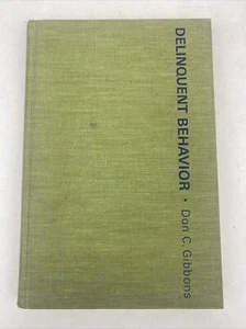 Delinquent Behavior By Don Gibbons 1970 2nd printing Hardcover - Picture 1 of 17