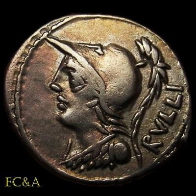 100 BC ROMAN DENARIUS AU AMAZING LUSTER! (AC0790) - Image 1 of 2