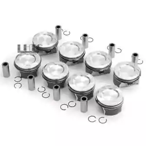 8x Pistons Rings Set For Mercedes-Benz X166 W221 W222 GL500 S500 M278 4.6T 4.7T - Picture 1 of 3