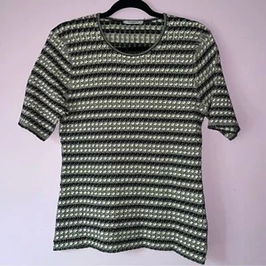 MM Lafleur Size M The Charli Top Cable Stripe Black White - Picture 1 of 8