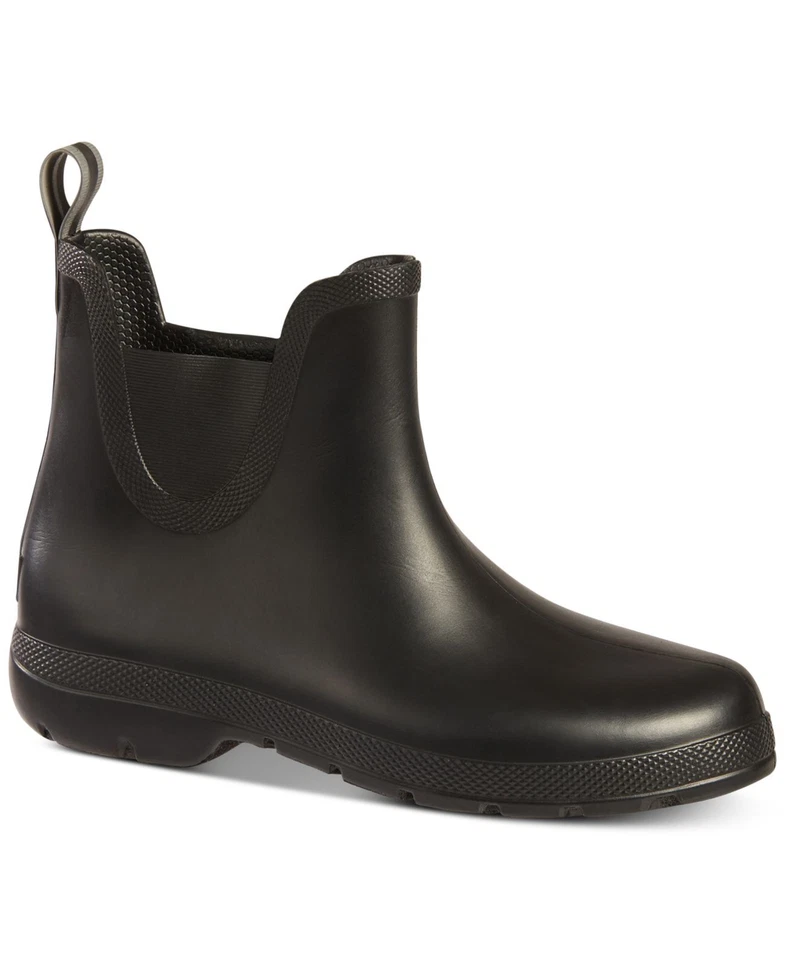 Totes Cirrus Chelsea Ankle Rain BOOTS 500 Black 9 US