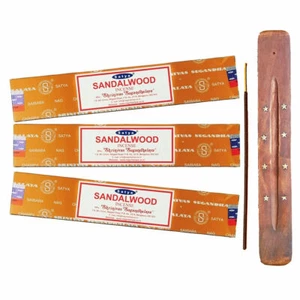 Booghe Nag Champa Incense Sticks 3x pack with holder Sandalwood - Picture 1 of 3