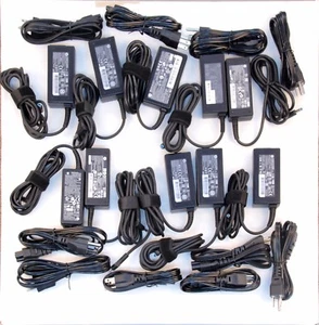 Pack of 10 HP OEM 45W 4.5mm Laptop Charger Power Adapter Wholesale Lot - Picture 1 of 3