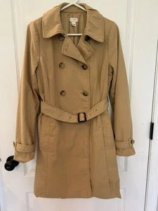 J.CREW Women's Tan Trench Coat Size 6 - Picture 1 of 11
