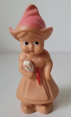 Pouet Pouet Petite Fille En Sabots Rubbertyoys Made In Italy  - Photo 1/4