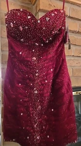 Jump Apparel Juniors Homecoming Dress Short Jeweled Size 3/4 NWT - Picture 1 of 6
