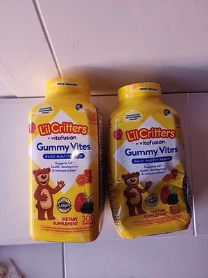 Vitamina multivitamínica Lil’ Critters Vitafusion Gummy Vites, 300ct - PACK de 2 Foto 1 de 2