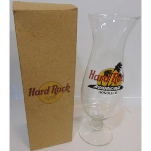 Vaso de cerveza Hard Rock Café Hurricane Honolulu Hawaii caja de 10" de alto coleccionable de colección - Imagen 1 de 8