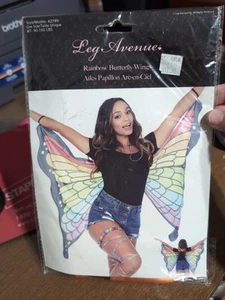 XX 2789 Leg Avenue Wings Rainbow Butterfly Adult Wings - Picture 1 of 2