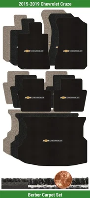 Juego de alfombrillas bereber personalizadas para Chevrolet Cruze '15-19 con logotipo (5 piezas) #CJM Foto 1 de 4