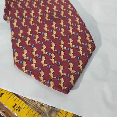 Gravata BEAUFORT TIE RACK Esquilo e Noz Azul Bolotas Gravata Sexual Erótica Gravata de Seda - Imagem 1 de 4