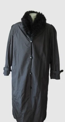 Mujer Talla 10/12 EXCELENTE Impermeable Desmontable Negro Piel de Zarigüeya Chaleco Forro Mujer Foto 1 de 4