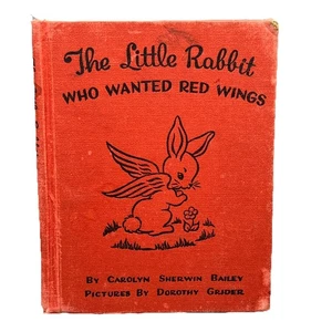 Vintage 1945 The Little Rabbit Who Wanted Red Wings Hardcover READ - Picture 1 of 15