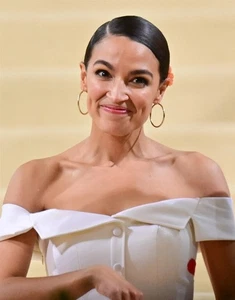 Vestido Alexandria Ocasio-Cortez AOC PÓSTER FOTO IMPRESIÓN BANNER 14869 - Imagen 1 de 1