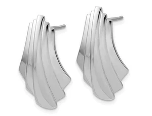 Sterling Silver Polished Dangle Earrings - Picture 1 of 5