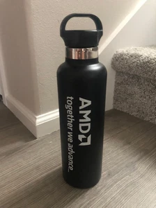 AMD Company Advanced Micro Devices Together We Advance Trinkflasche Neu Metallic - Bild 1 von 10