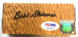 Bill Sharman Autographed original Boston Garden Parquet with PSA auth& Hologram - Picture 1 of 2