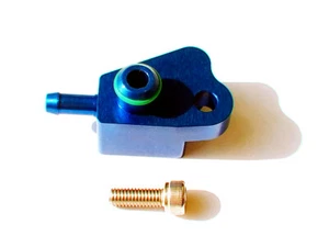 DFJ aluminio Turbo Boost Tap azul para Ford 16+ Focus RS/15+ Mustang EcoBoost - Imagen 1 de 3