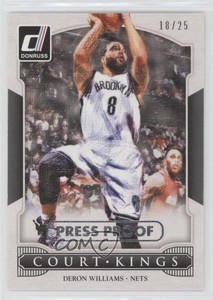 2014-15 Panini Donruss Court Kings Press Proof Silver /25 Deron Williams #24