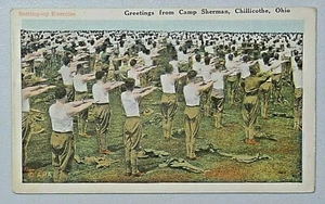 Gruß aus Camp Sherman Chillicothe Ohio WW1 US Army 1918 DB Postkarte 8747 - Bild 1 von 2
