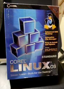 Corel Linux OS Standard 1999, WordPerfect 8 NEW Vintage software
