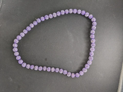 Wander Franco Tampa Bay Style Baseball Necklace Chain Jose Siri Purple MLBeadz Cover