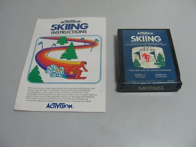 Skiing With Manual For Atari 2600 Great Game Fully Tested & Working - Image 1 of 4