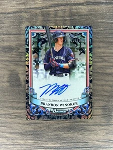 Brandon Winokur 2024 Bowman Argento Sterling Auto/100 SP Minnesota Twins - Foto 1 di 2