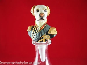 Cierre de botella de porcelana Goebel Aristo Dogs Le Marquis de Retriever Poncelet - Imagen 1 de 4