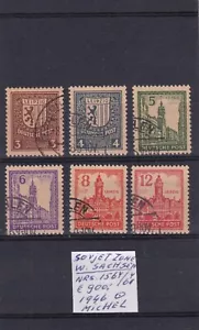 Germany ( Sovjet Zone ) W.Sachsen 1946 Mi. 156y/161y nice set see scan cv 900€ - Picture 1 of 1