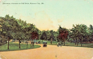 Postcard MO Kansas City Missouri-Concourse, entrance to Cliff Drive-Antique(D18) - Picture 1 of 4