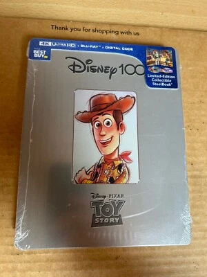 TOY STORY (1995) Rare Disney 100 - 4K Blu Ray Steelbook. New & Sealed! OOP RARE - Image 1 of 4
