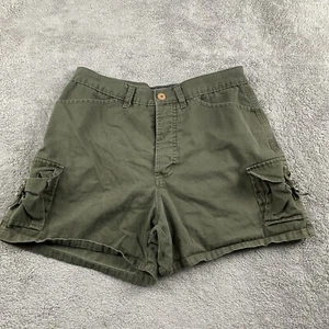 Route 66 Burmuda Cargo Shorts Womens Size 8 Olive Pockets - Picture 1 of 14