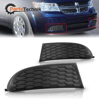 Cubierta de bisel de luz antiniebla delantera izquierda derecha 2 piezas para Dodge Journey 2011-2020 Foto 1 de 4