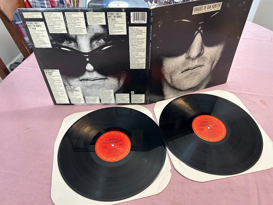 IAN HUNTER Shades Of 1979 Columbia GF DBL LP C2 36521 EXC+ Mott the Hoople - Image 1 of 1