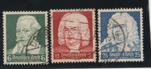  Alemania (Tercer Reich) 1935 Usado - Aniversarios de Nacimiento Schuetz, Bach & Haendel,  - Imagen 1 de 1