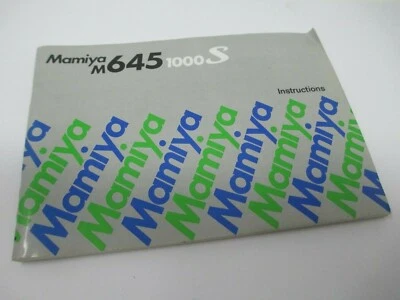 Mamiya M645 1000S Instruction Manual - Image 1 of 3