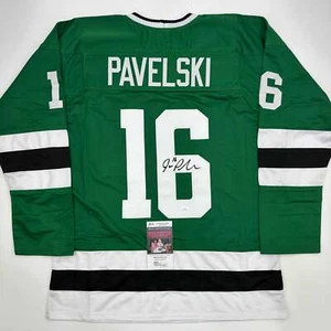 Autographed/Signed Joe Pavelski Dallas Green Retro Hockey Jersey JSA COA - Picture 1 of 4