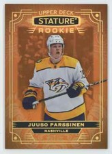 2022-23 UD Stature ORANGE Juuso Parssinen Rookie 11/15 Predators #155 C85