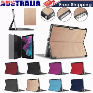 For Microsoft Surface Pro 4/5/6/7 PU Leather Stand Case Shockproof Smart Cover - Picture 1 of 52
