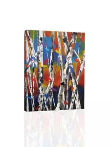 Abstract Aspens II - Canvas or Print Wall Art - Picture 1 of 2