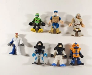 Imaginext Figures Lot of 7 Jurassic Park Transformers Deep Sea Rescue Caveman - Picture 1 of 8