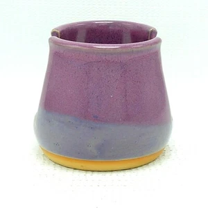 Studio Pottery Napkin Sponge Holder Pink Mauve Gray Ceramic Kitchen Letter Decor - Picture 1 of 11